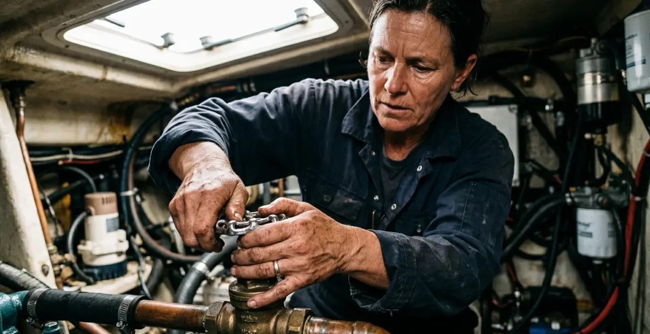 Gestion d'urgence à bord d'un voilier face à une voie d'eau critique